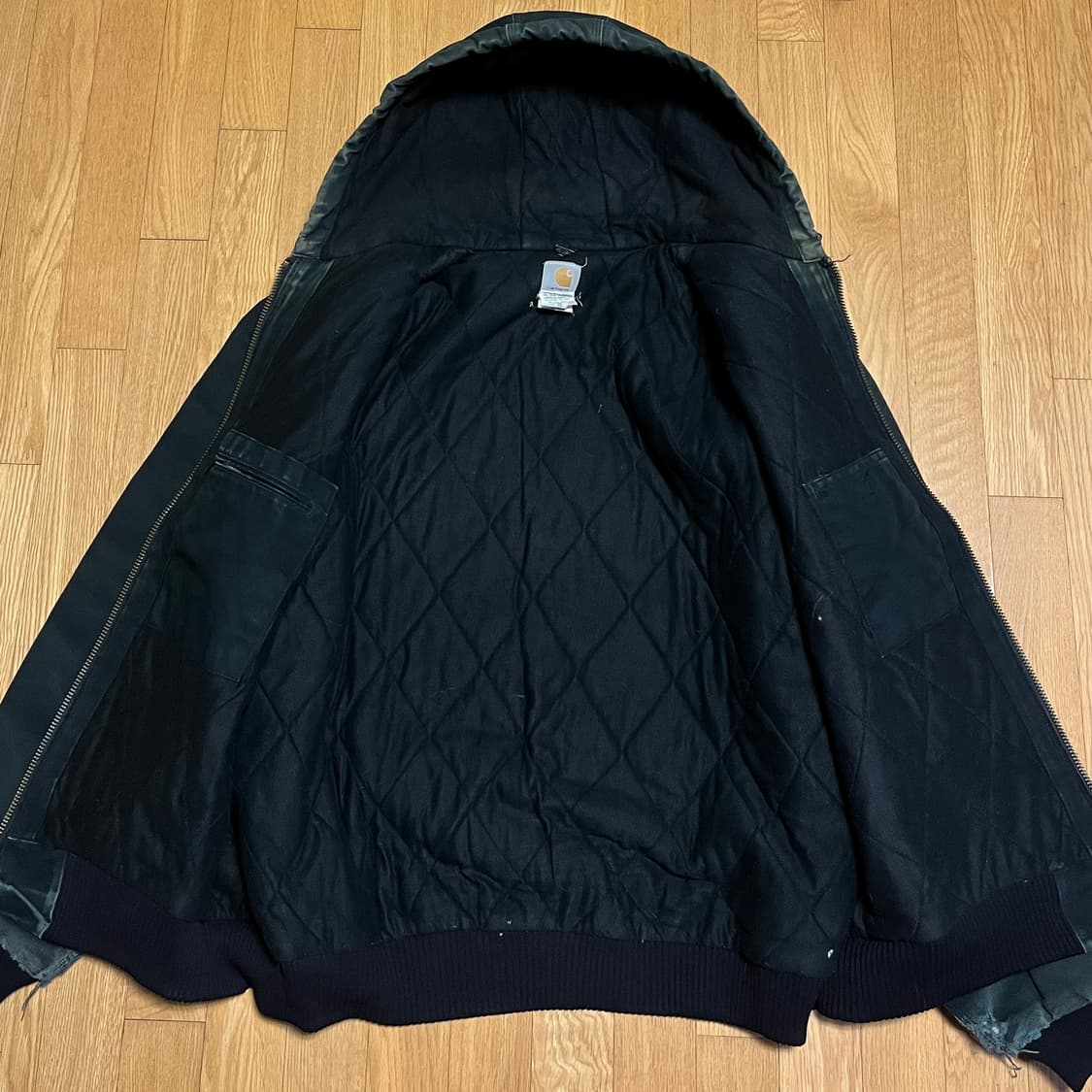 [XXL] 00s 빈티지 칼하트 US J140 액티브 자켓 BLK 상품이미지2