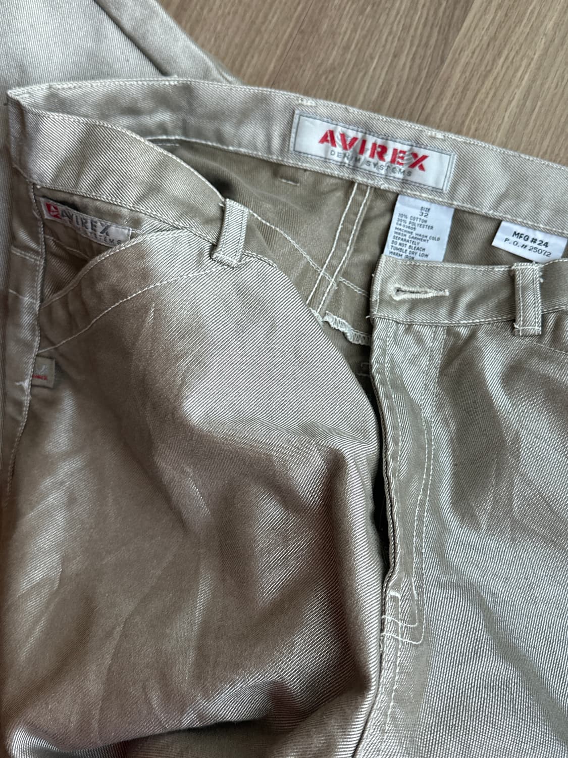 AVIREX 유광 데님 팬츠 상품이미지1