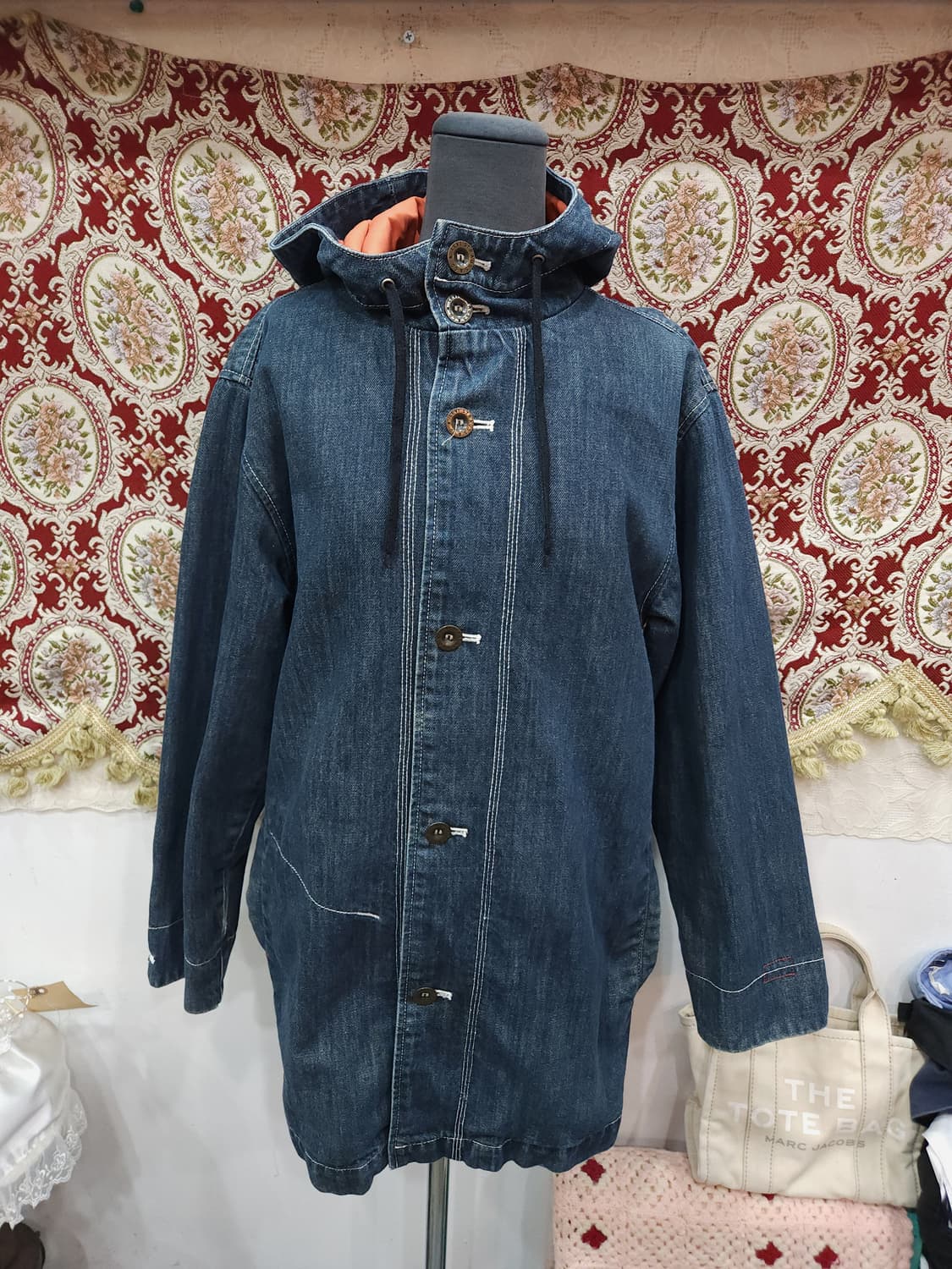 리바이스 에스닉 패치워크 후드 데님 커버롤

 상품이미지1