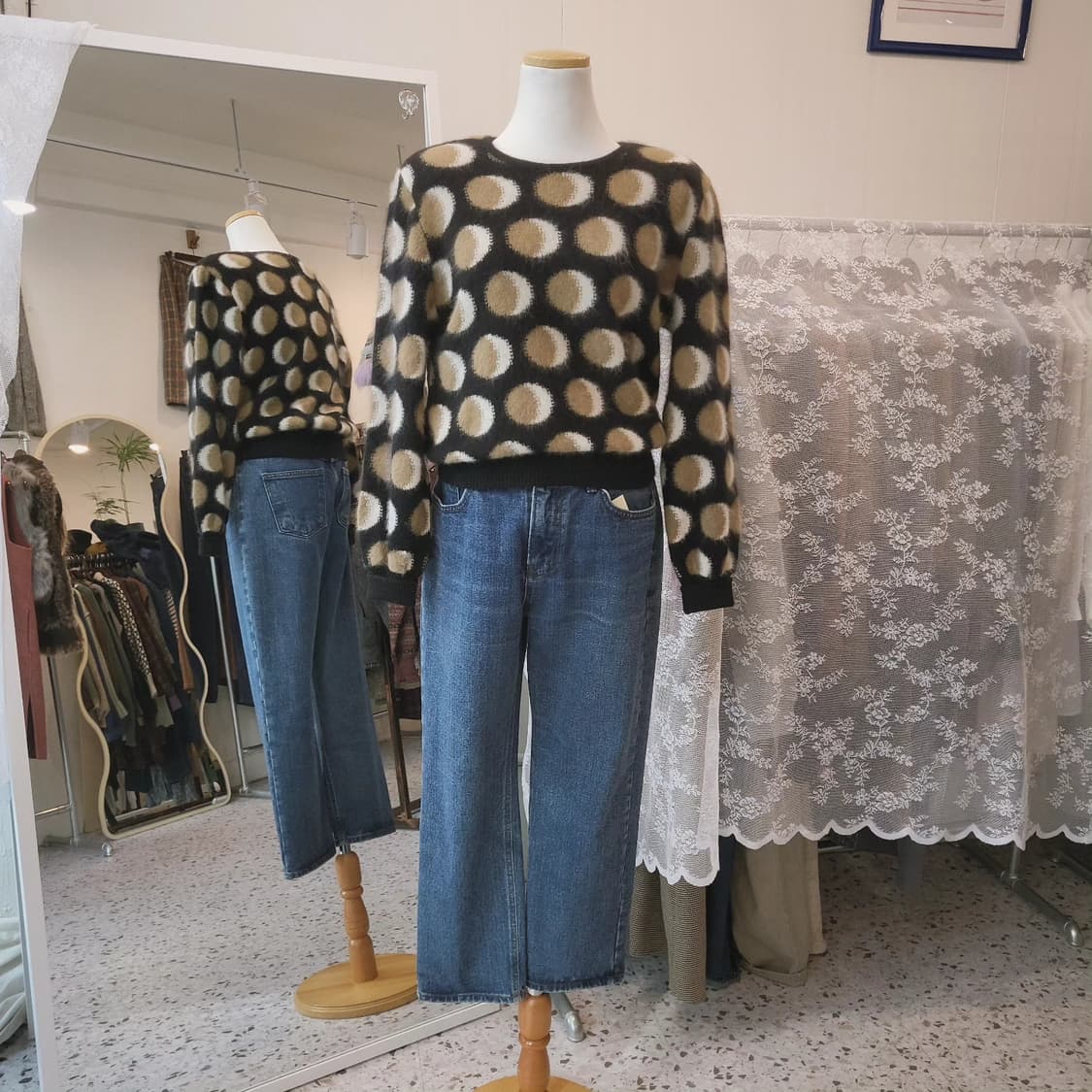 Chamois 앙고라울 도트 니트 상품이미지2