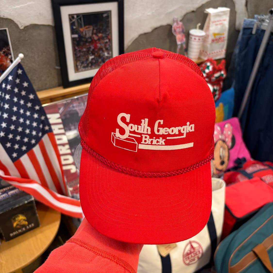 90s USA 빈티지 사우스조지아 트러커 매쉬 볼캡 모자  상품이미지1