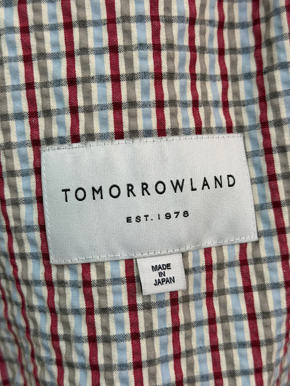 Tomorrow Land 투모로우랜드 체크 블루종 S 상품이미지5