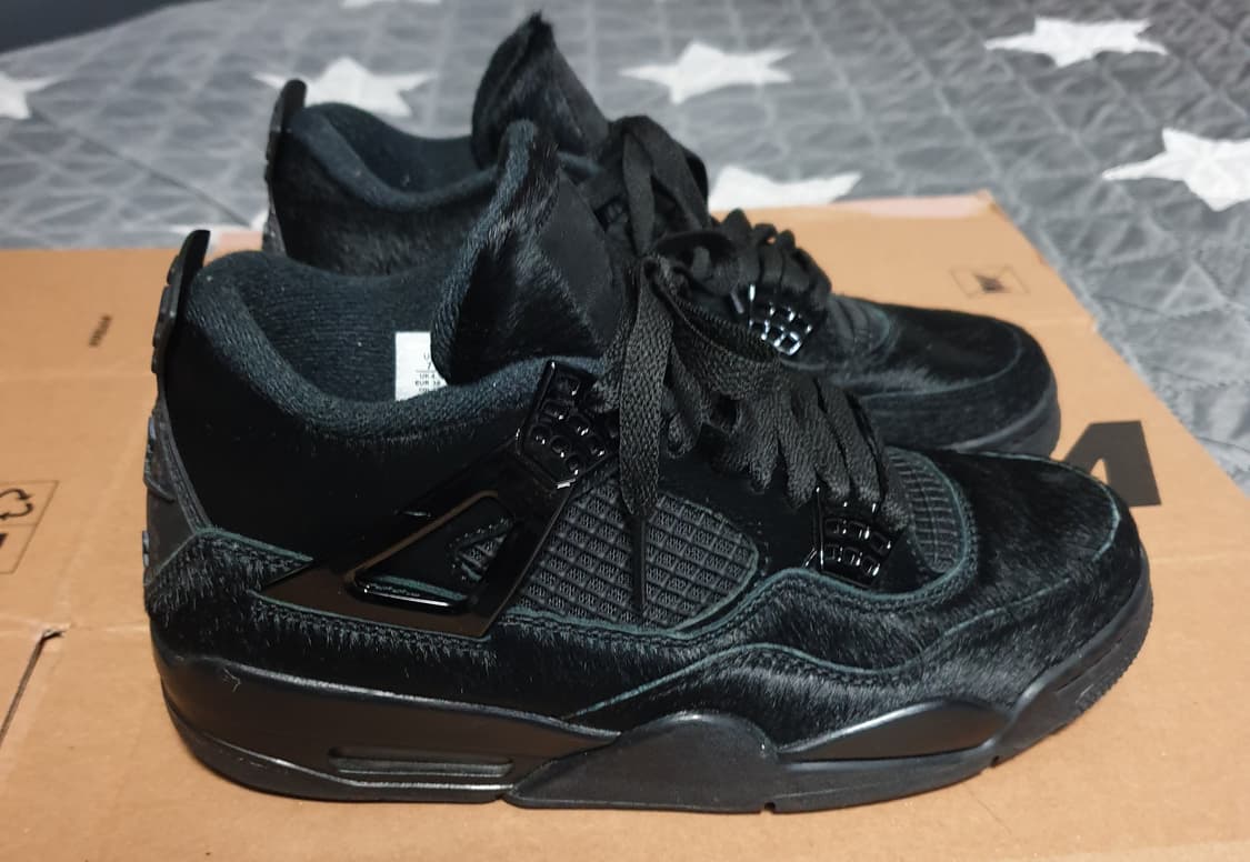 (콜라보 제품) 조던4 올리비아킴 레트로 노커버 스니커즈 블랙 (240) 상품이미지1