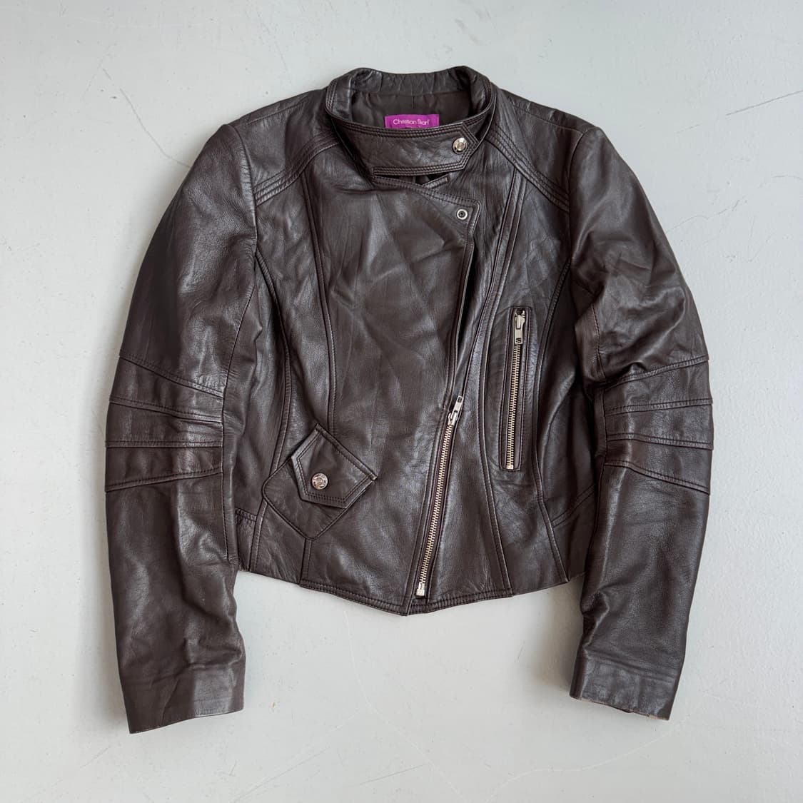 사선 라이더 리얼레더 릭오웬스맛 양가죽 가죽자켓 상품이미지3