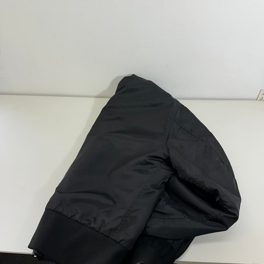 M-L 제멋 블랙 오버핏 누빔 MA-1 항공점퍼 상품이미지5