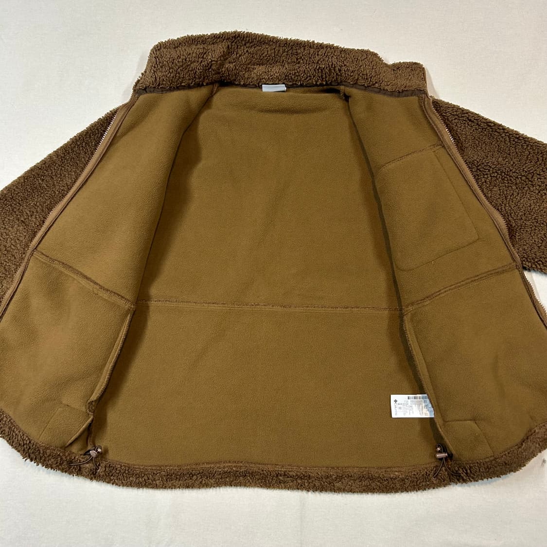 L) 컬럼비아 브라운 플리스 후리스 파일 자켓 상품이미지4