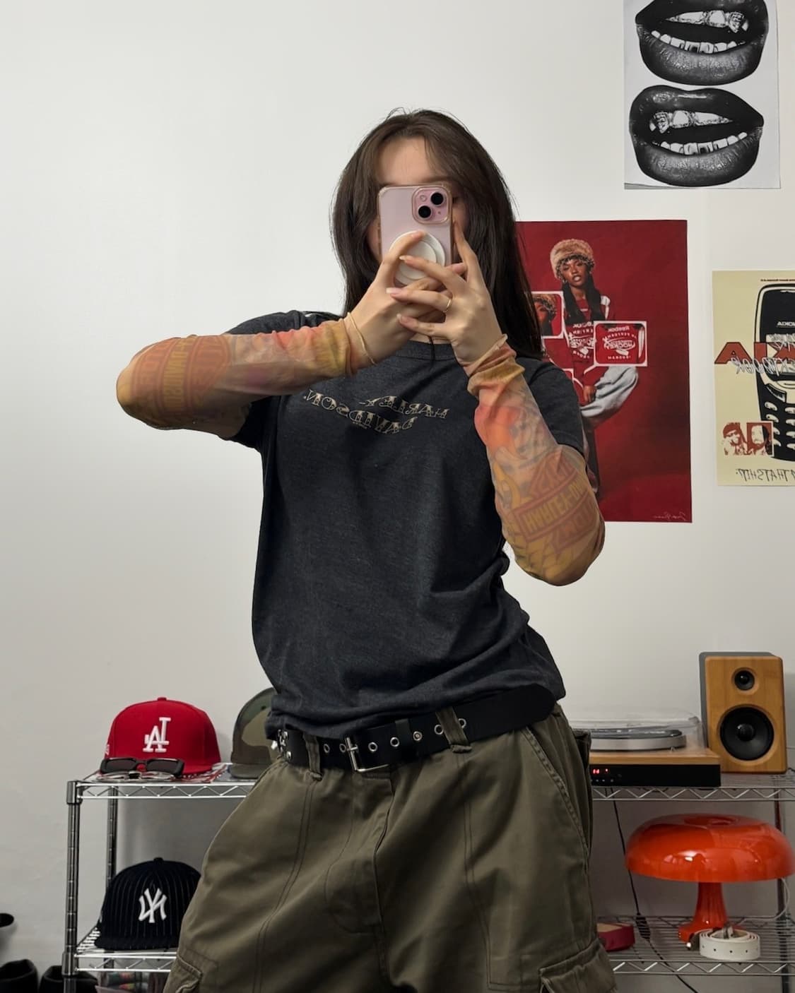할리데이비슨 00s 레이어드 롱슬리브 티셔츠 상품이미지2