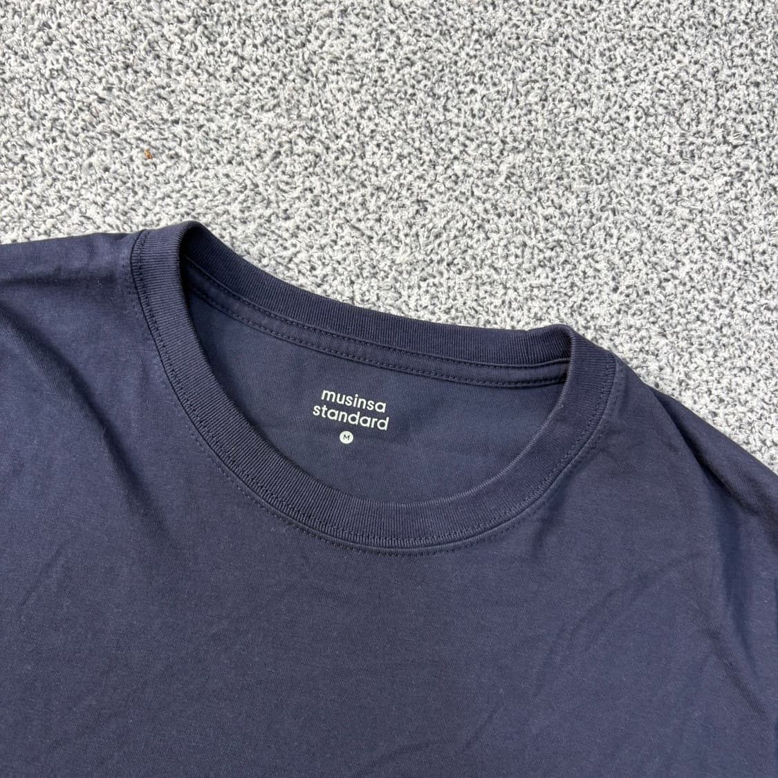 M 무신사스탠다드 반팔티 라운드 네이비 0311J 상품이미지2