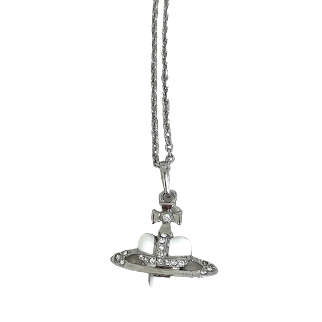 비비안웨스트우드 디아망떼 화이트 하트 목걸이 상품이미지1