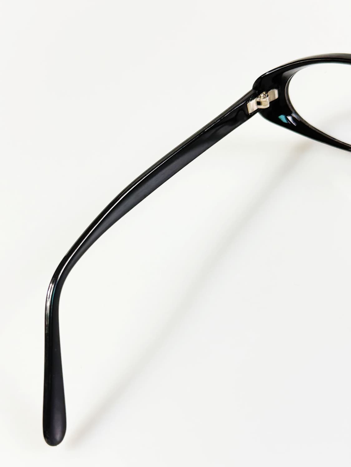 블랙 세미 캣아이 뿔테 프레임 빈티지 안경 상품이미지7