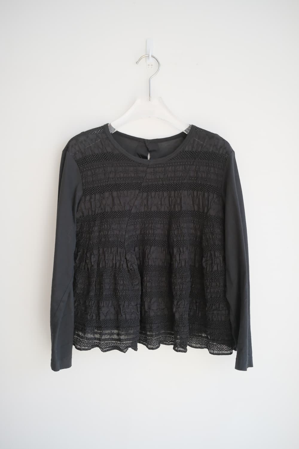 Lace back button top 상품이미지5