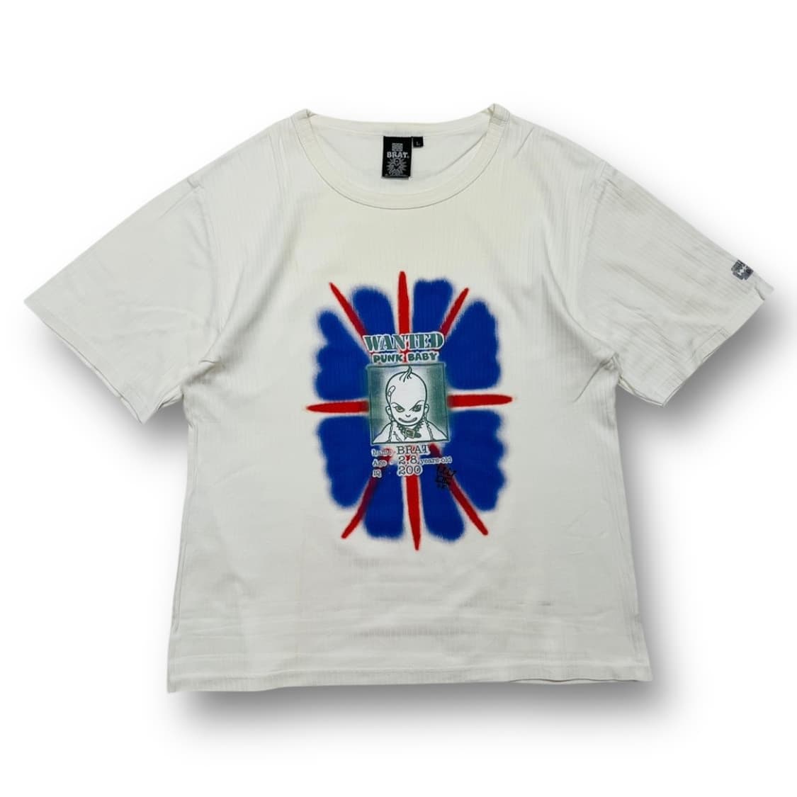 BRAT 펑크 베이비 그래피티 빈티지 반팔 티셔츠 상품이미지1