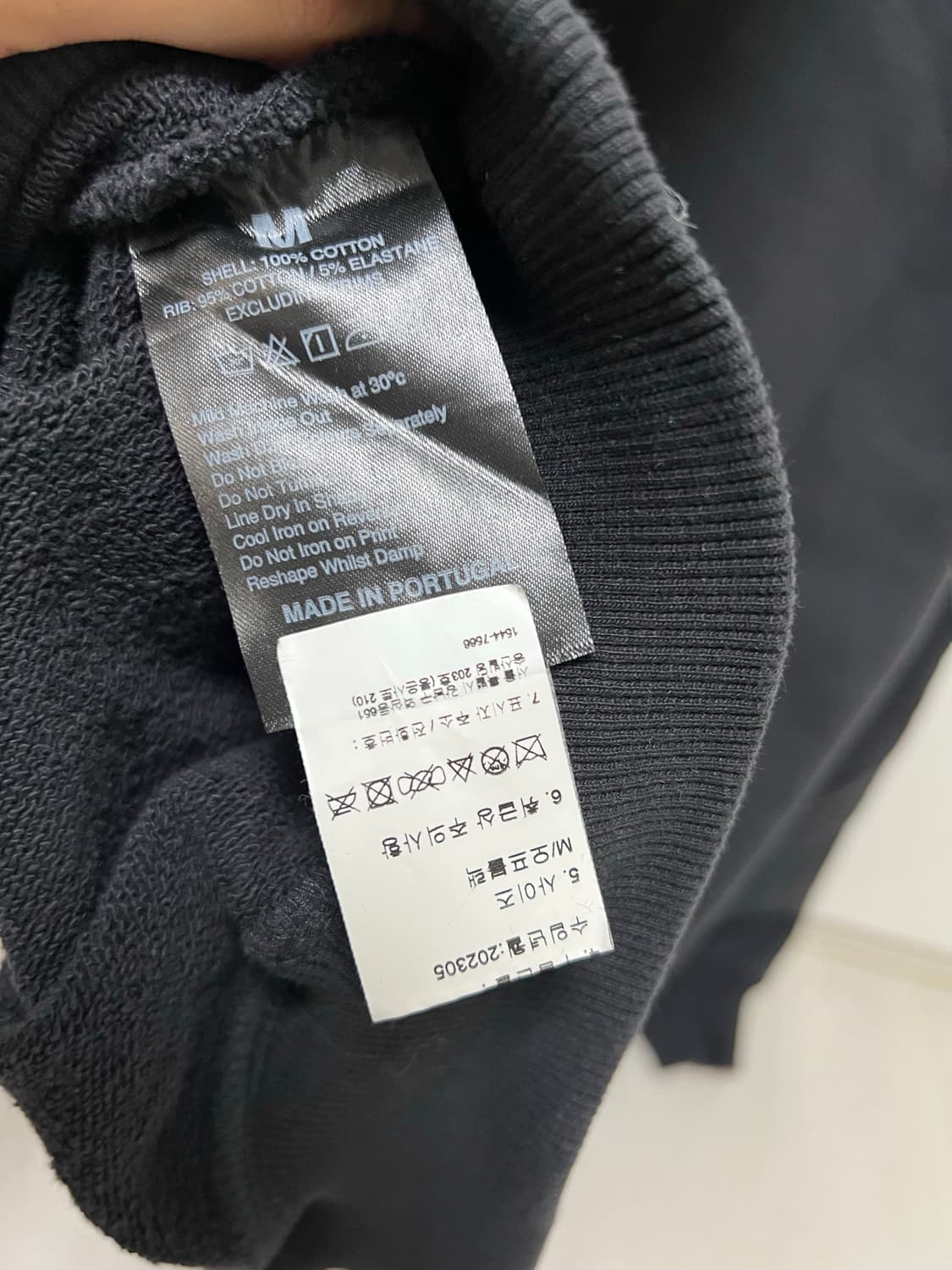 Represent 리프레젠트 오프 블랙 더블 디스틸드 후드 M 상품이미지4