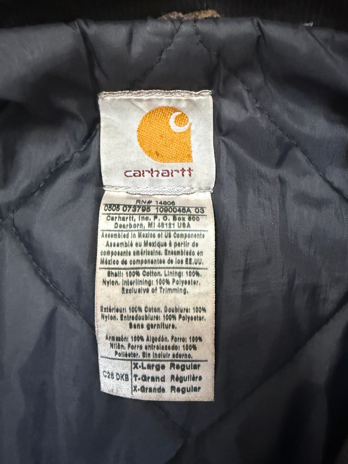 칼하트 트레디셔널 자켓 C26_다크브라운 (XL) 상품이미지6