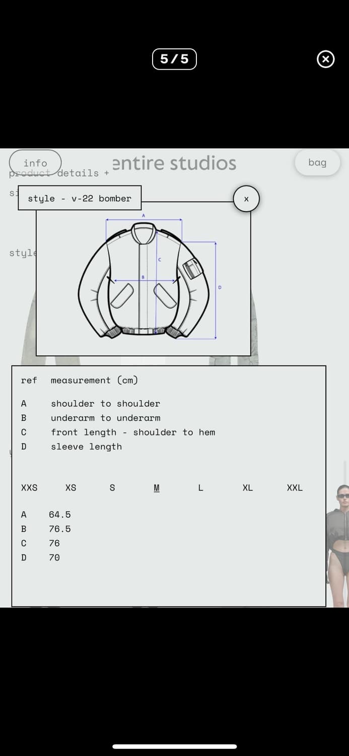 엔타이어스튜디오 v-22 봄버 판매 상품이미지10