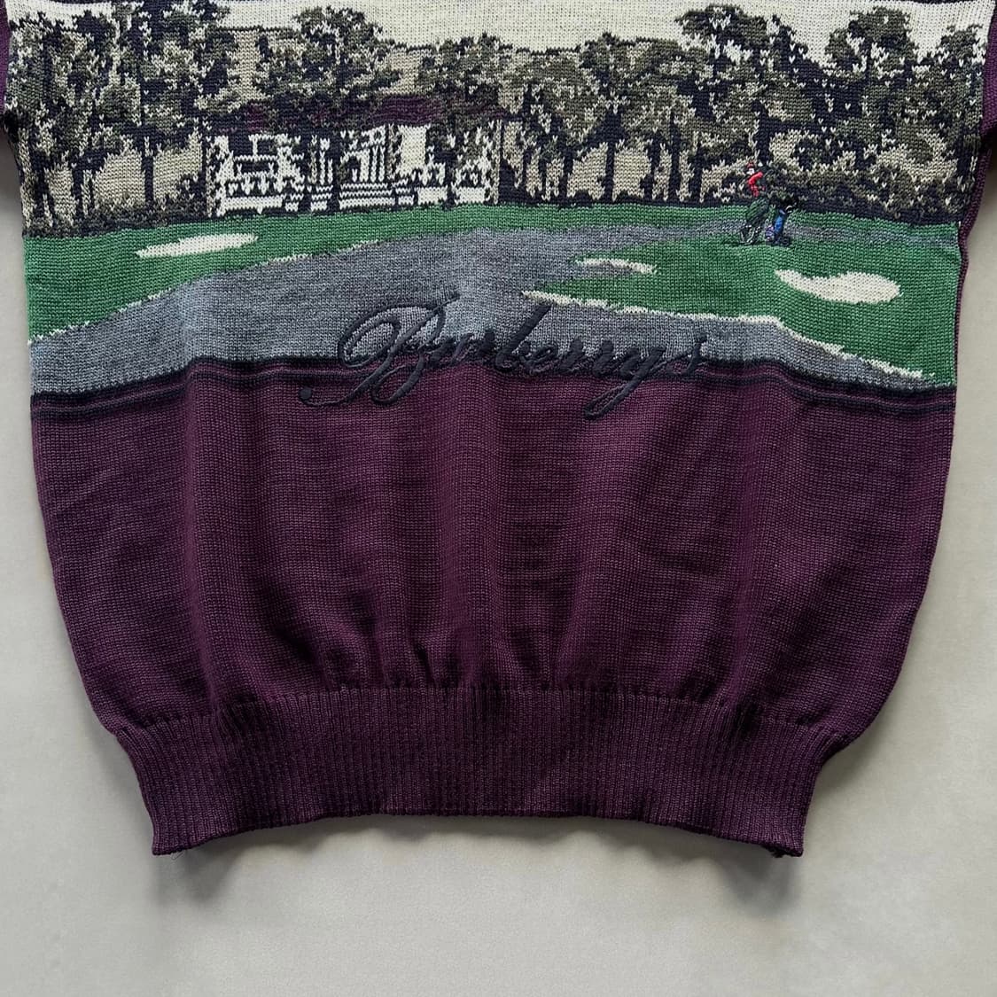 [L]버버리 BURBERRY'S 골프 스윙 잉글랜드산 니트 스웨터 상품이미지5