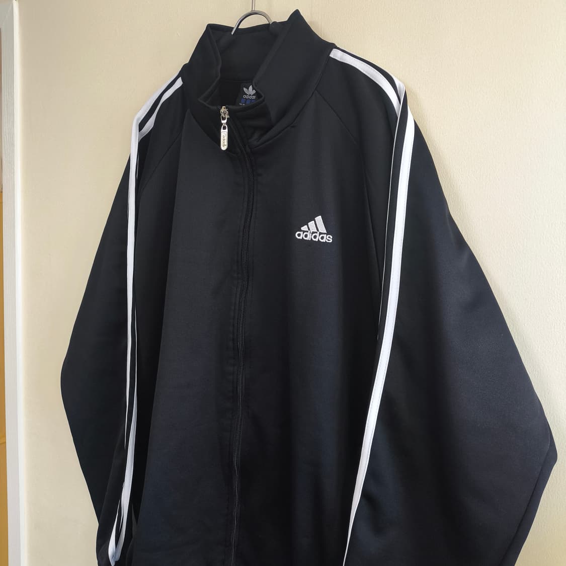 [2XL] 90s 데상트 아디다스 블랙 트랙탑 져지 상품이미지1