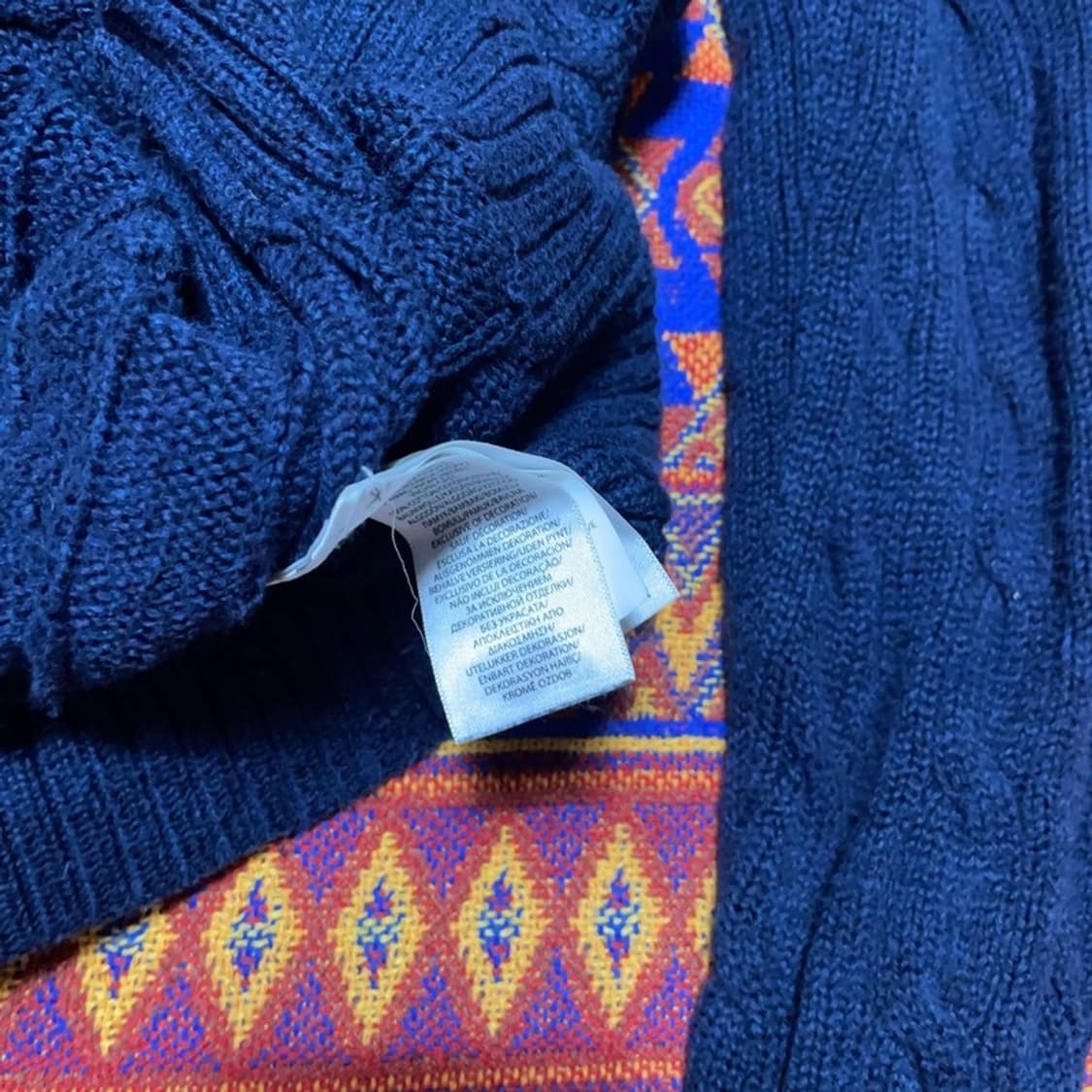 [95] 폴로랄프로렌 케이블 꽈배기 네이비 니트 상품이미지4