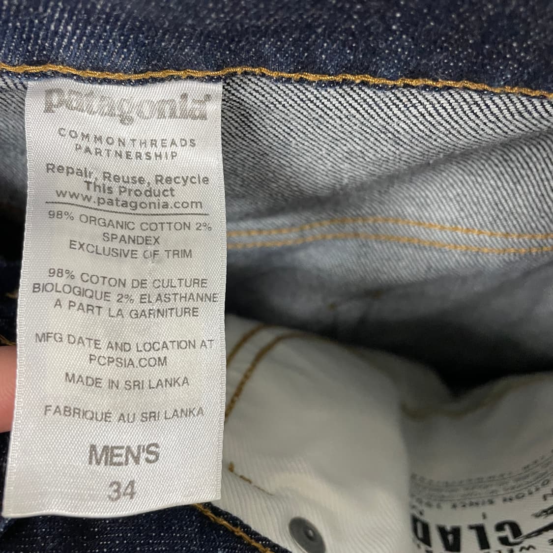 파타고니아 데님 팬츠 34 상품이미지6
