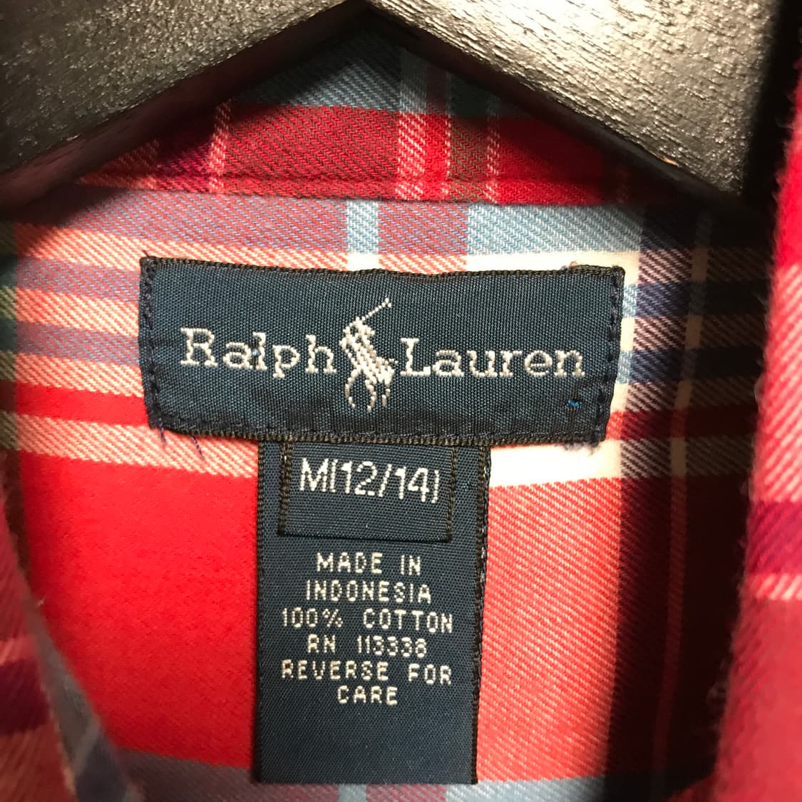 폴로 랄프로렌 체크 셔츠 M12/14(W) 상품이미지5