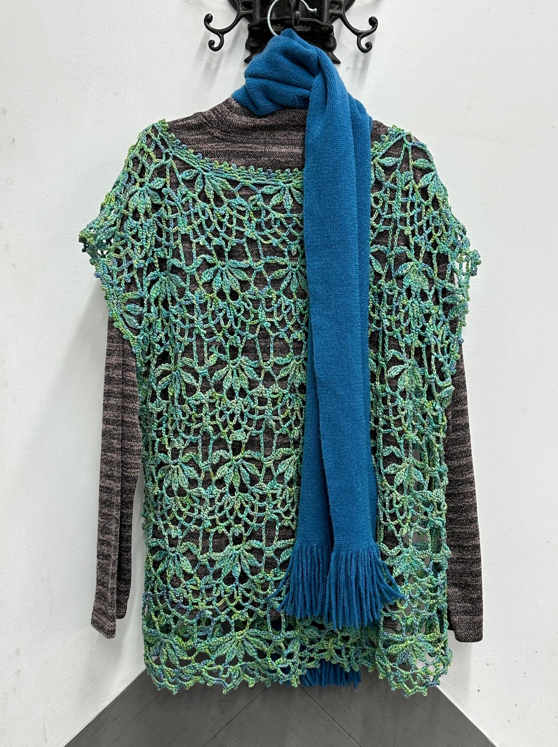 🤎하구미의 그런지 코디세트🤎 히피 머플러 모리걸 크로셰 롱스커트 상품이미지3