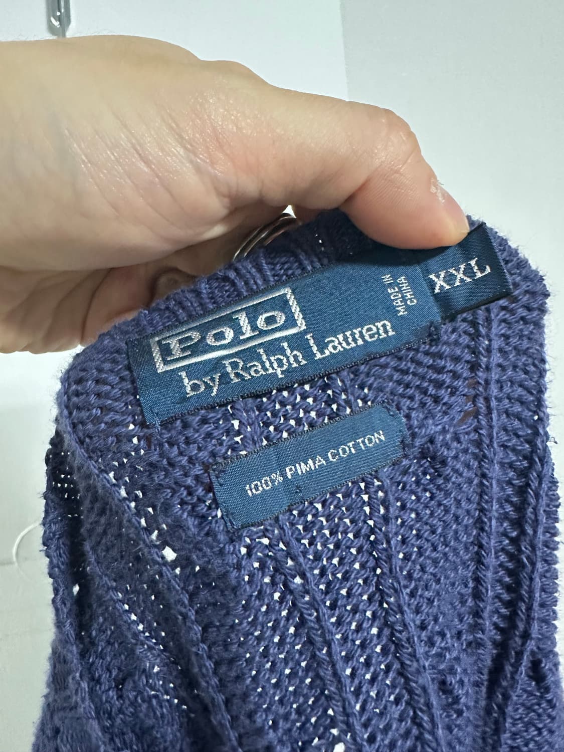 폴로 랄프로렌 피마코튼 꽈배기 니트 상품이미지3