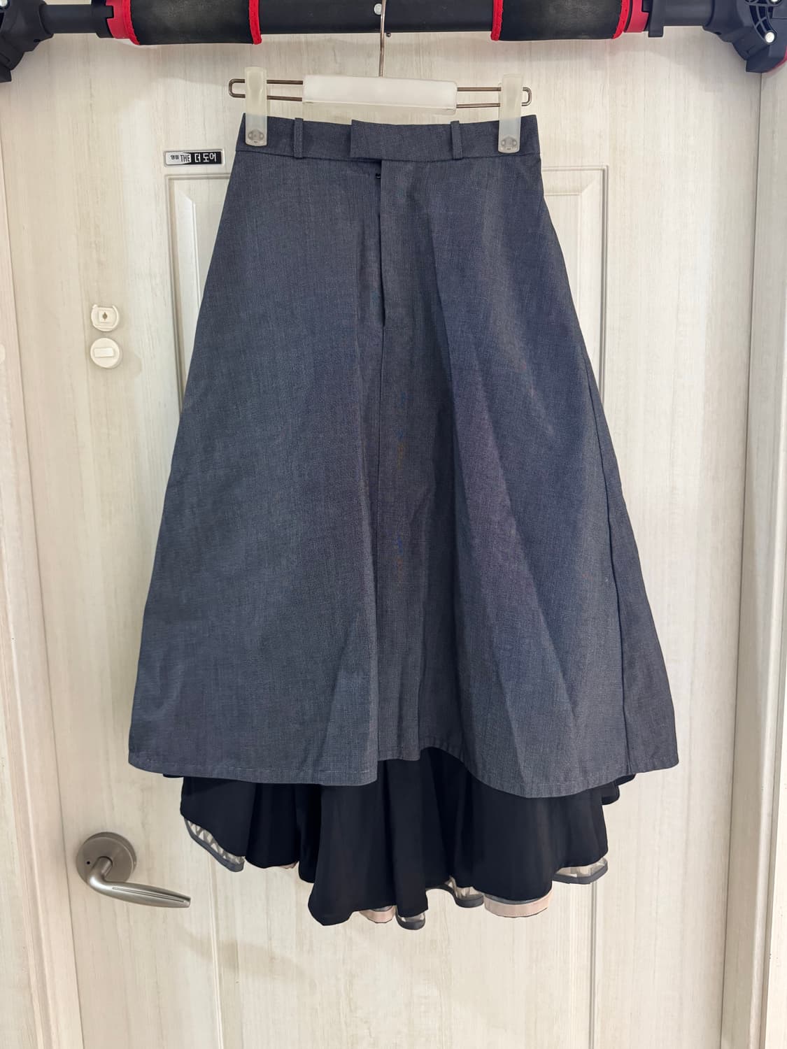 서쿠키 그레이 크레페 스커트 s 새상품 상품이미지7