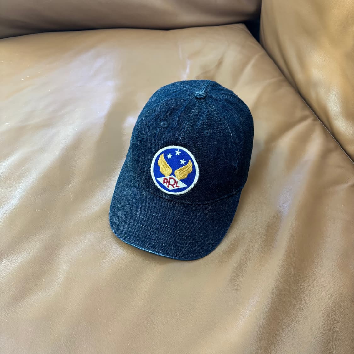 RRL 더블알엘 랄프로렌 폴로 데님 6패널 볼캡 모자 (Denim) 상품이미지1