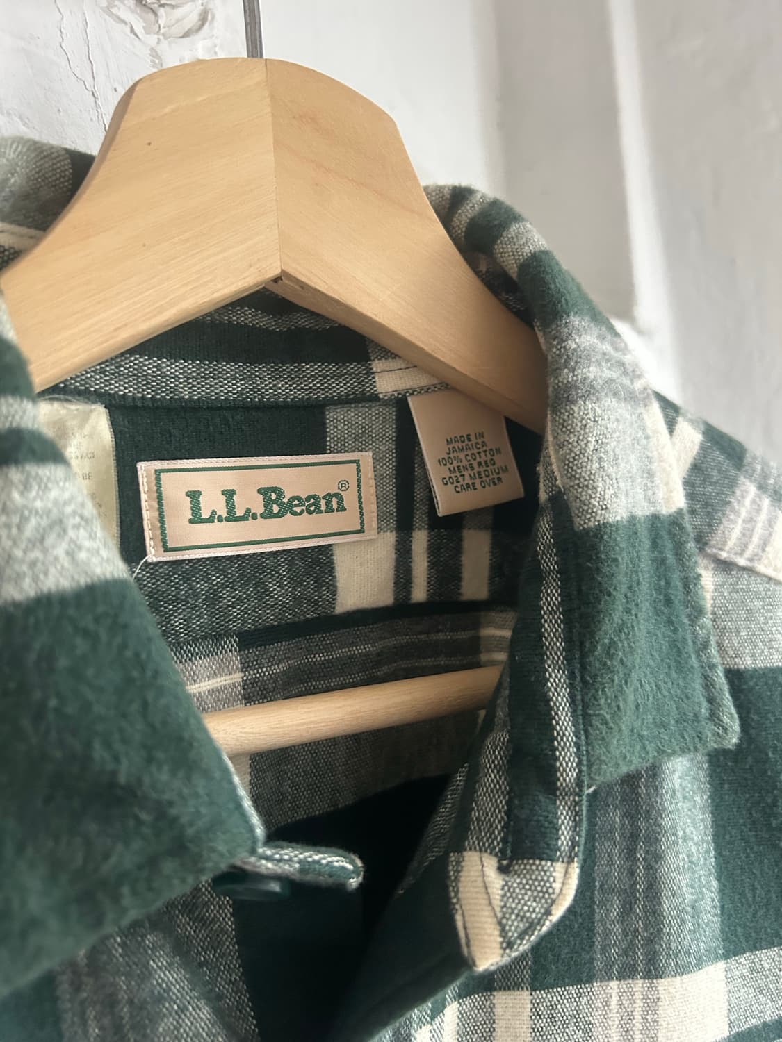 90‘s LL.Bean 엘엘빈 플란넬 체크셔츠 상품이미지3
