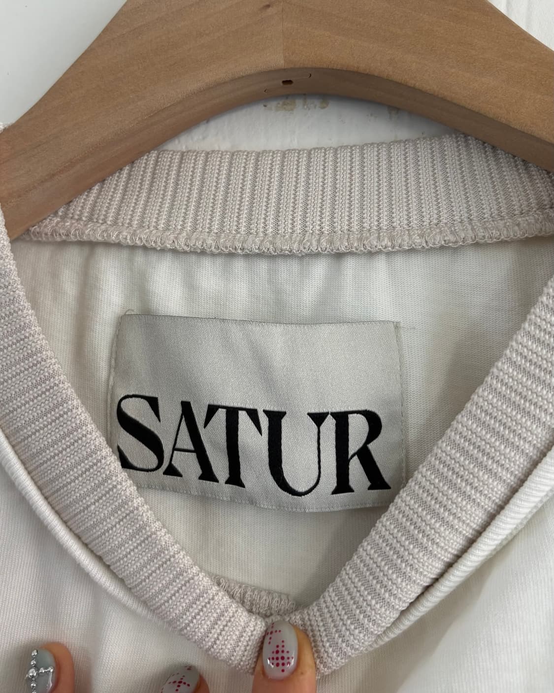 Satur 세터 보야지 자수로고 티셔츠 상품이미지7