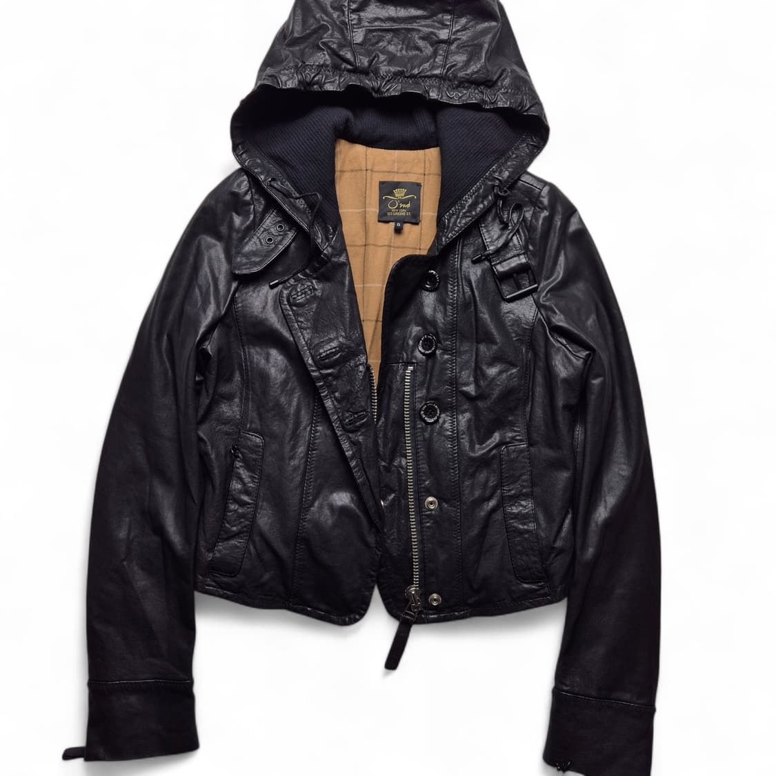 [XS] 오즈세컨 후드 양가죽 자켓 상품이미지1