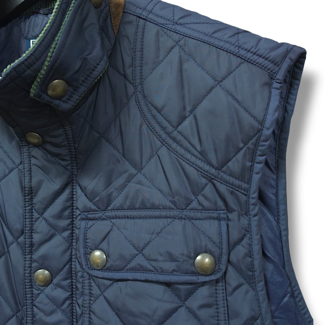 [XL] 폴로 네이비 퀼팅 코듀로이 베스트 경량 조끼 상품이미지4