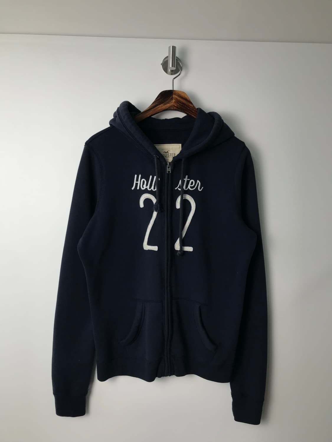 홀리스터 y2k 와투케 딱붙 네이비 후드집업 상품이미지2