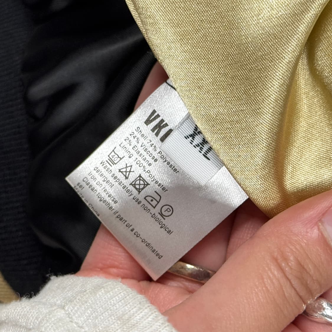 XL) 용자수 스카잔 블랙/골드 상품이미지8