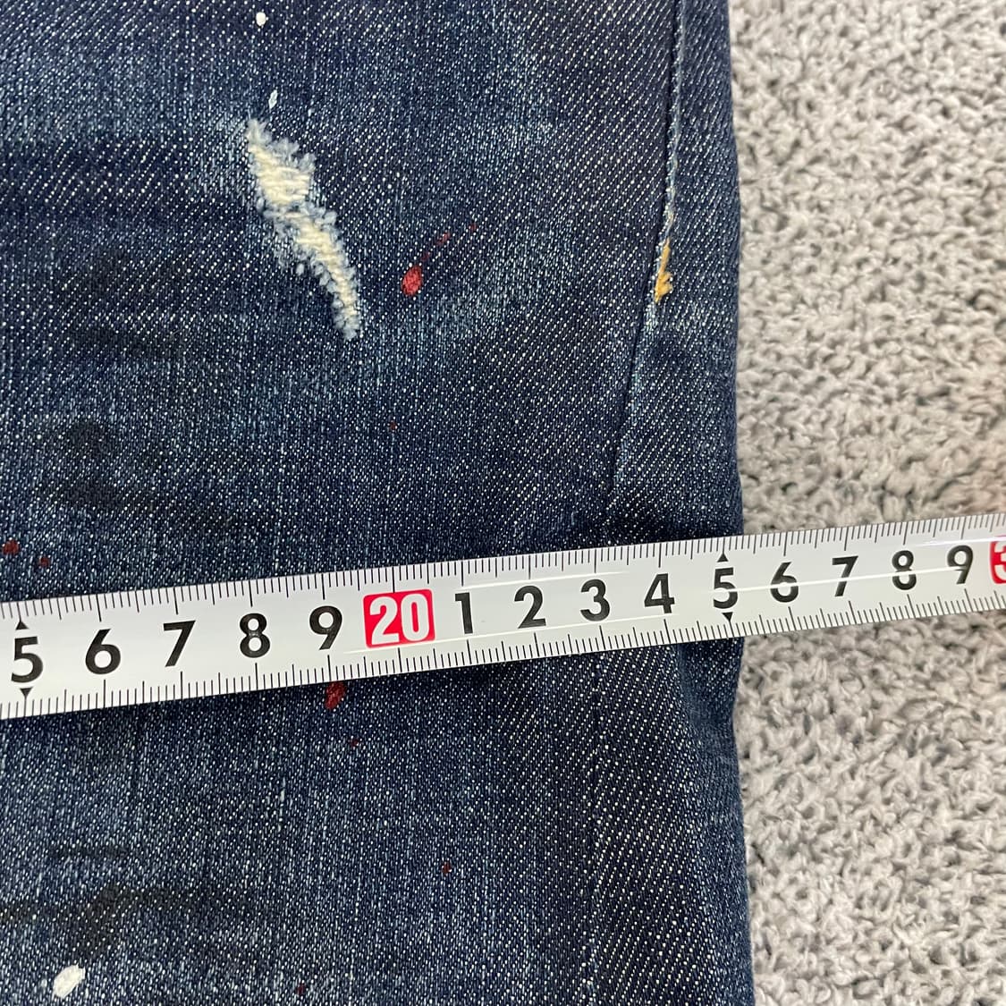 [44] 디스퀘어드2 올드라벨 페인팅 워싱 데님팬츠1209EB2 상품이미지5