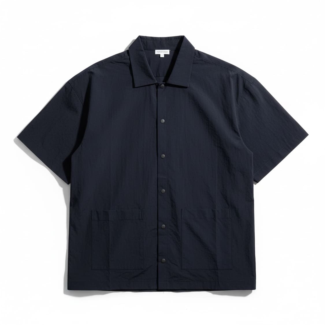 에이카화이트 네이비 반팔 셔츠 3 상품이미지1