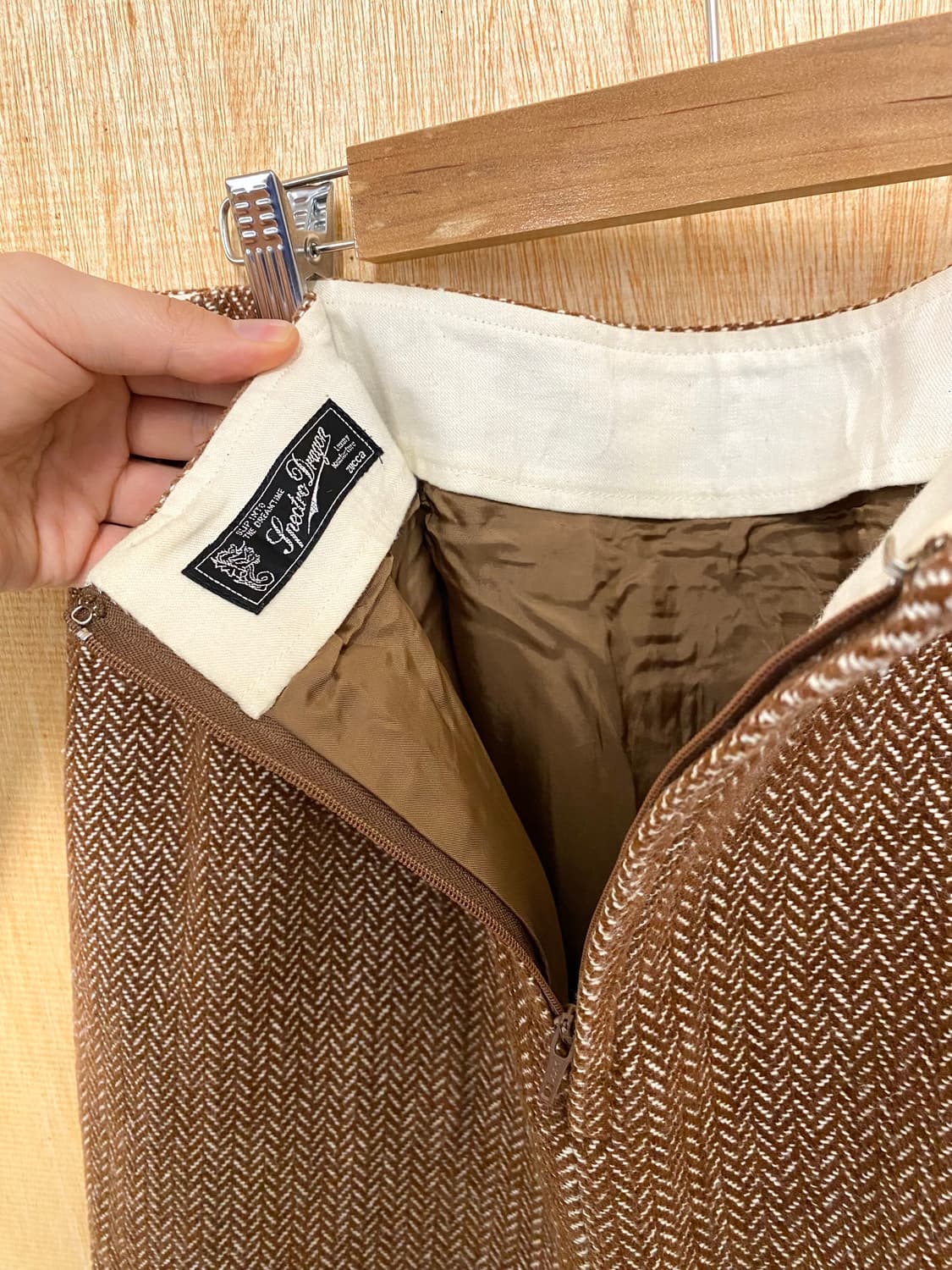 ZUCCA herringbone check skirt 주카 헤링본 스커트 상품이미지6