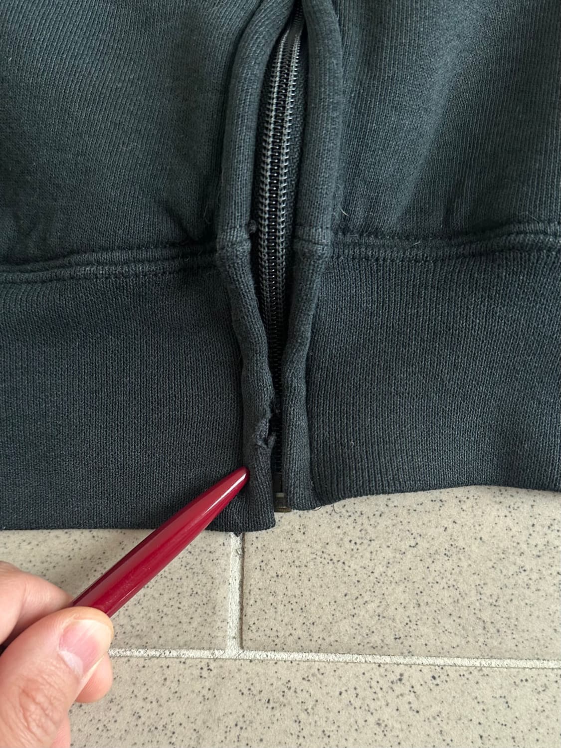 90s 빈티지 러셀 후드집업 블랙 M 상품이미지6