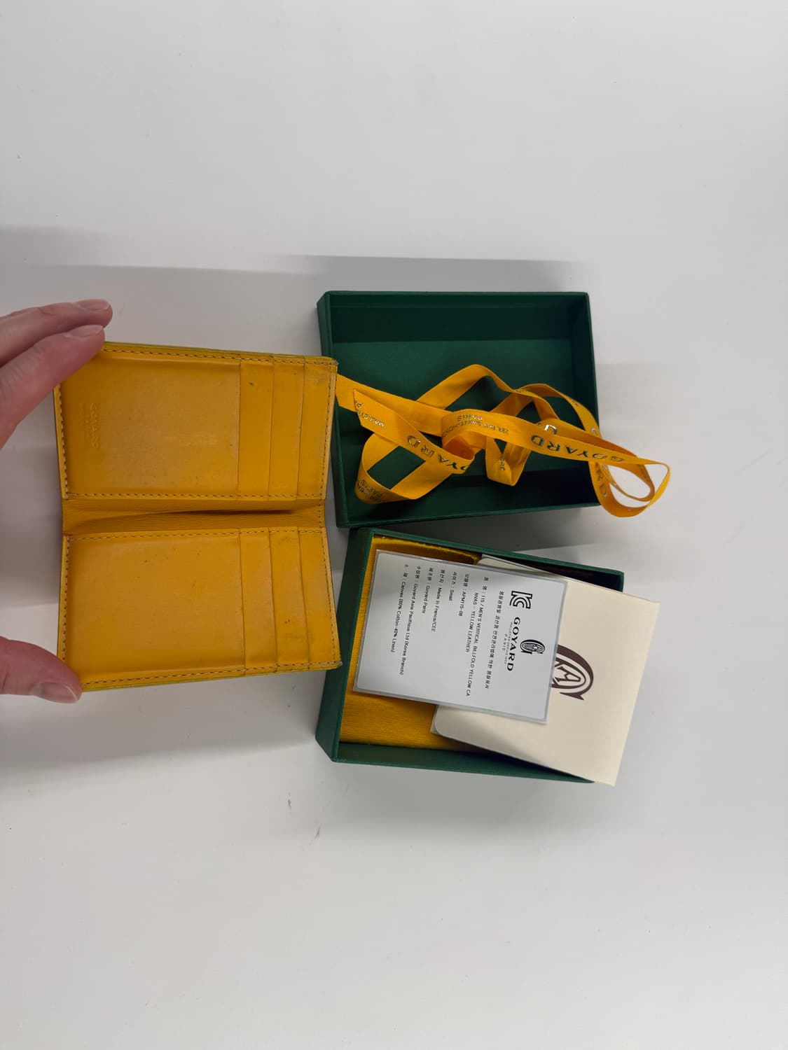 고야드 생피에르 카드지갑 엘로우 상품이미지2
