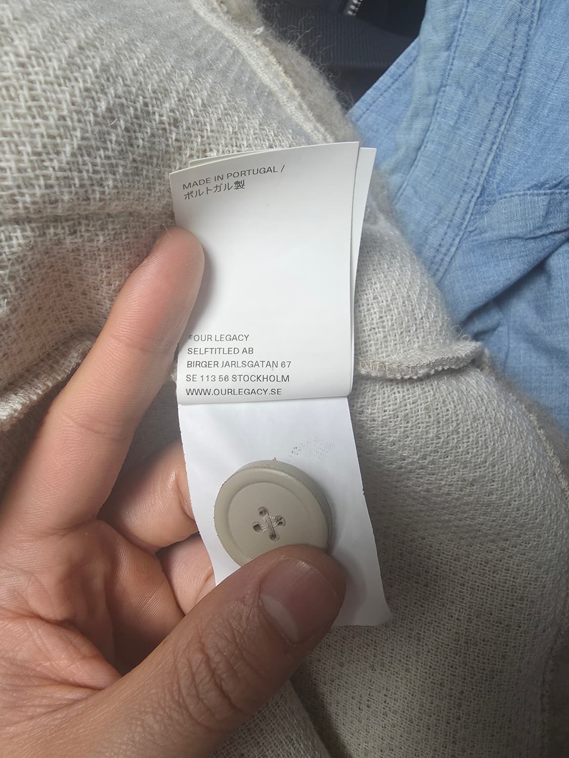 아워레가시 모헤어 가디건 48사이즈 상품이미지6