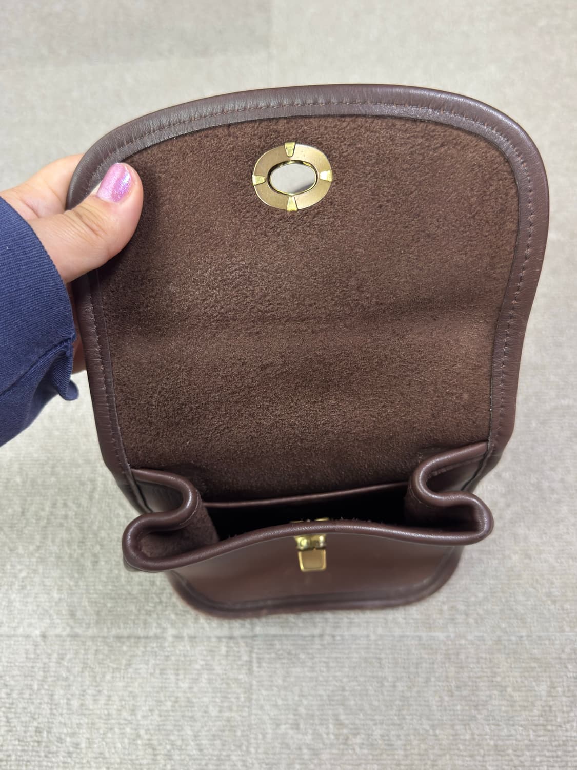 빈티지 올드 코치 글러브 탄 레더 턴락 크로스백 숄더백 상품이미지3