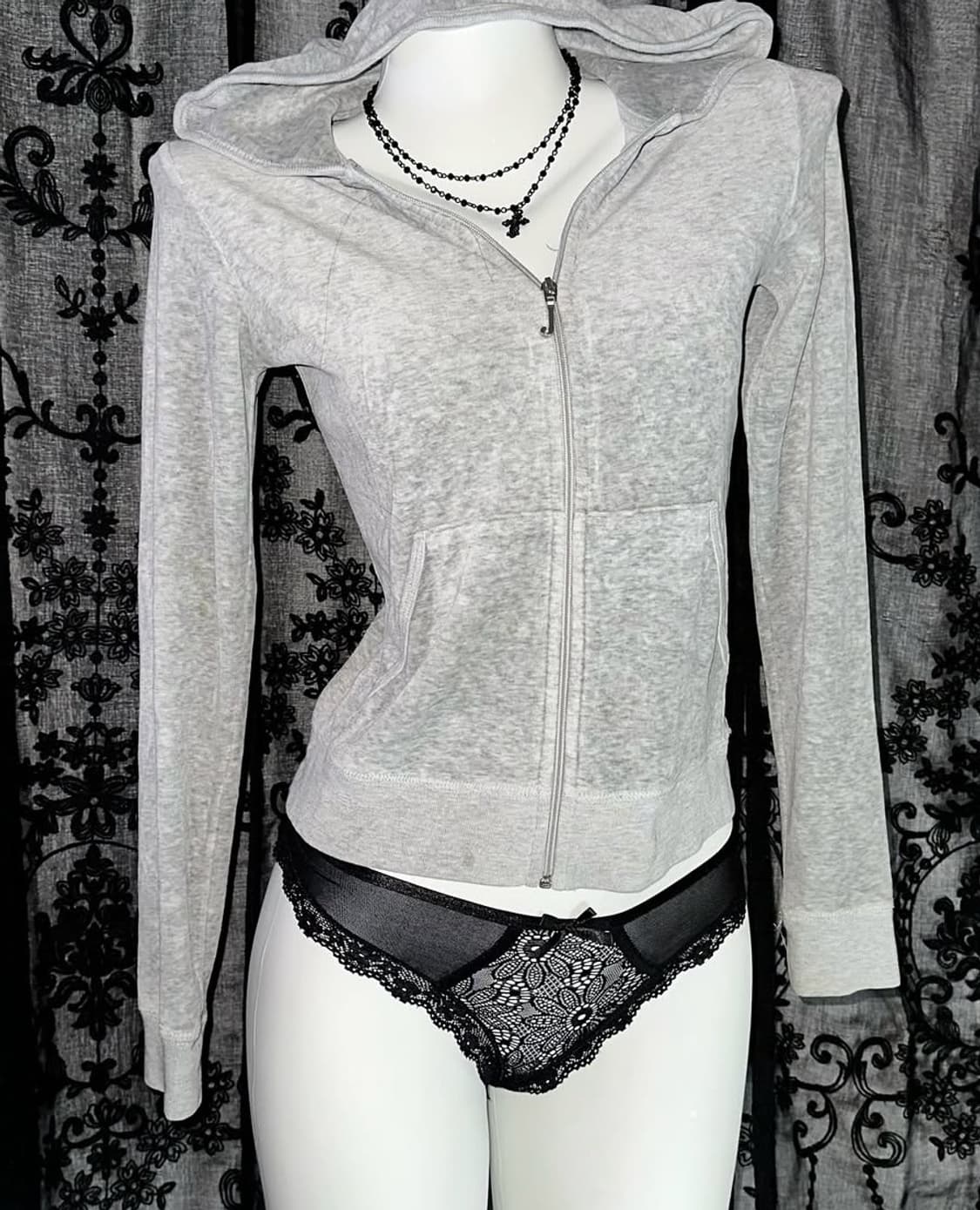 갸루 y2k 쥬시꾸뛰르 후드집업 상품이미지2