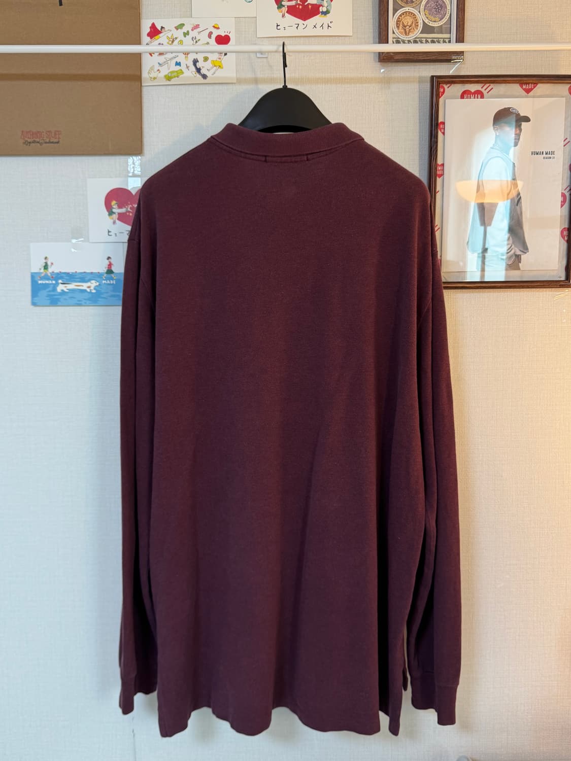  (2XL)폴로 랄프로렌 긴팔 카라티 버건디 상품이미지2