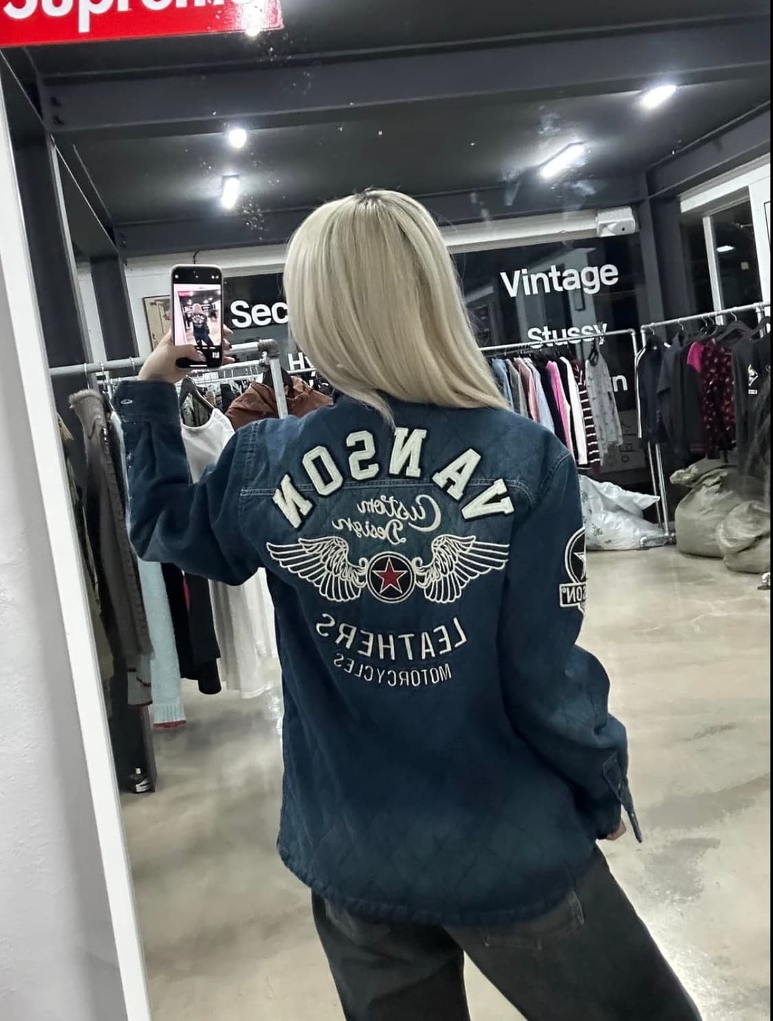 VANSON 벤슨 데님 자켓 상품이미지4