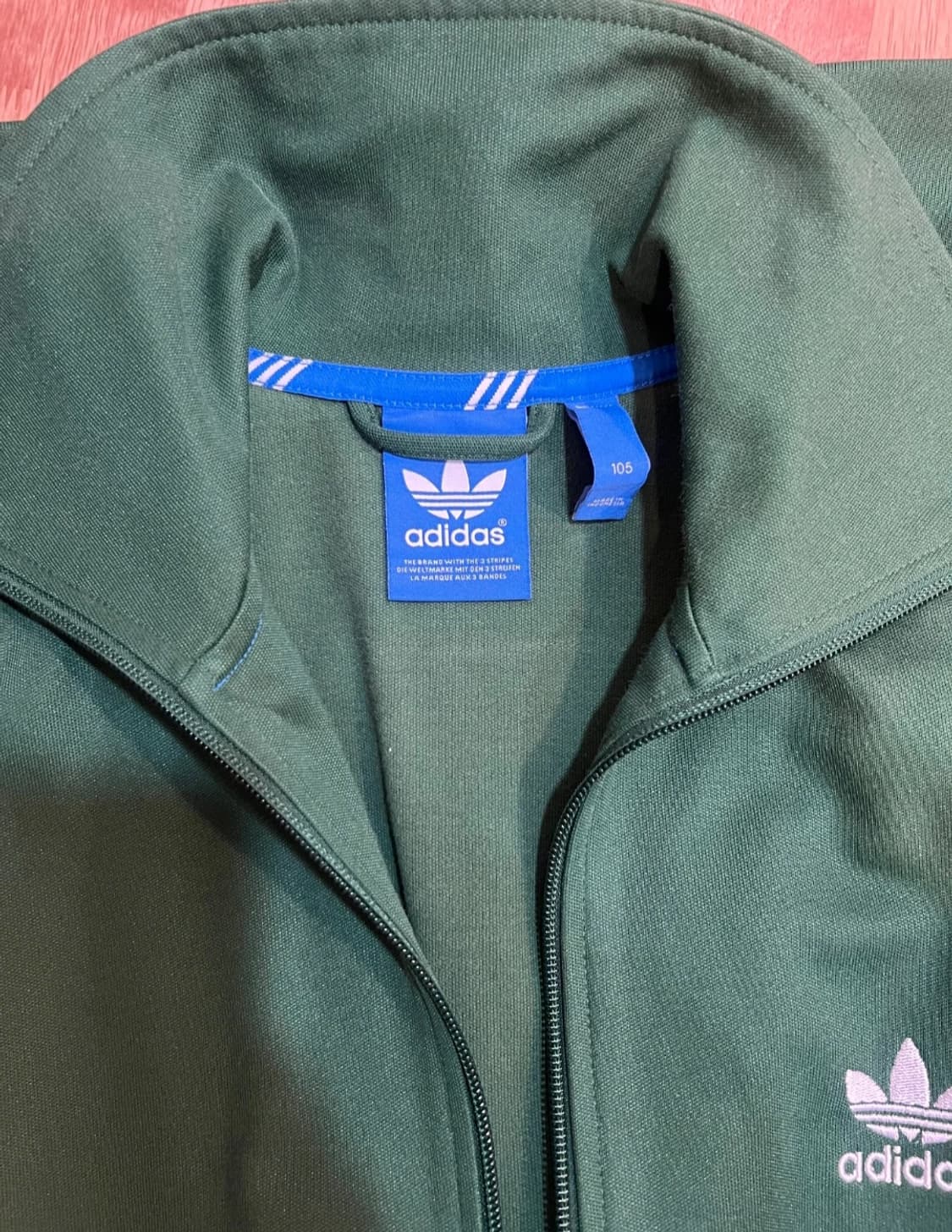 아디다스 그린 삼선트랙탑 저지집업점퍼
 상품이미지3