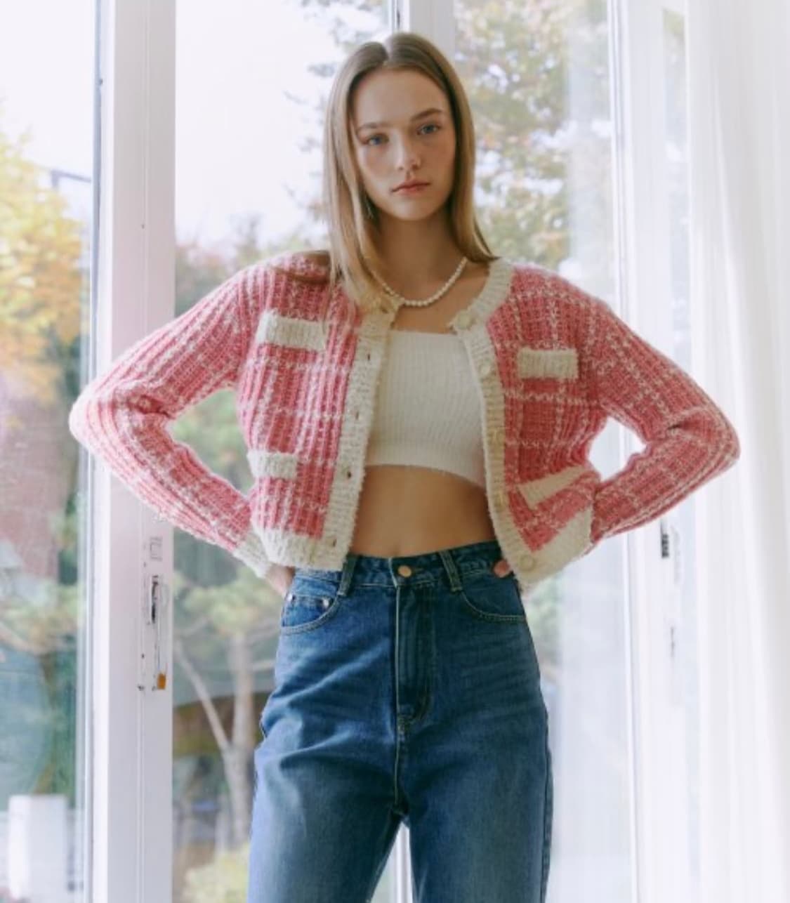 에트몽 트위드 장원영 가디건 상품이미지2