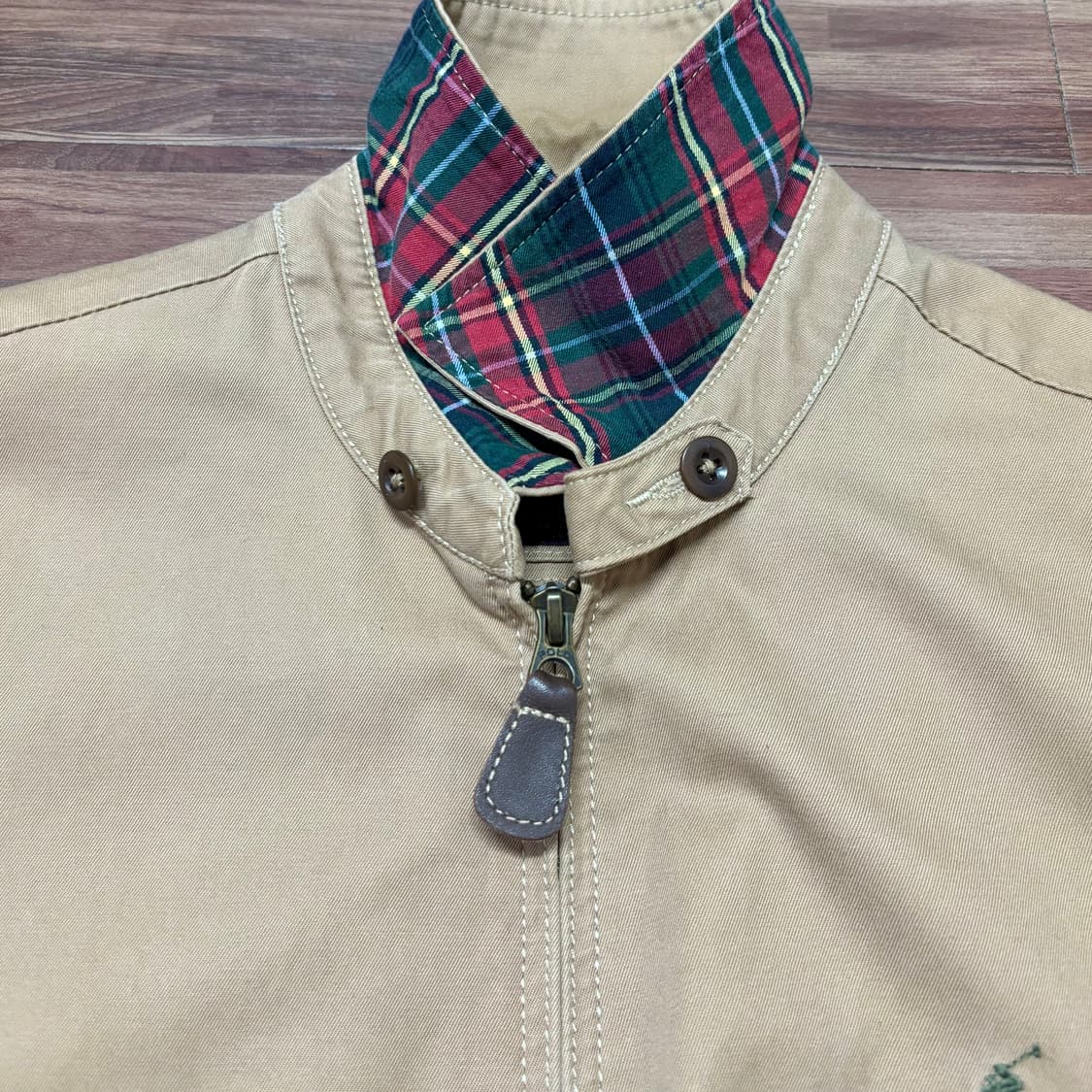 폴로 베이지 베이포트 스윙탑 해링턴 헤링턴 드리즐러 봄버 블루종 자켓 s 상품이미지5