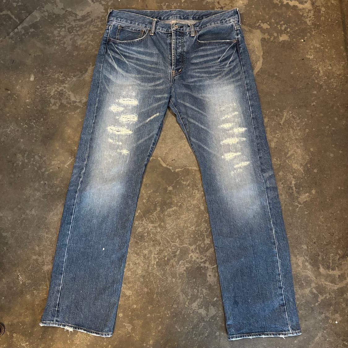 일본 타케오 키쿠치 리페어 데님 팬츠 상품이미지4