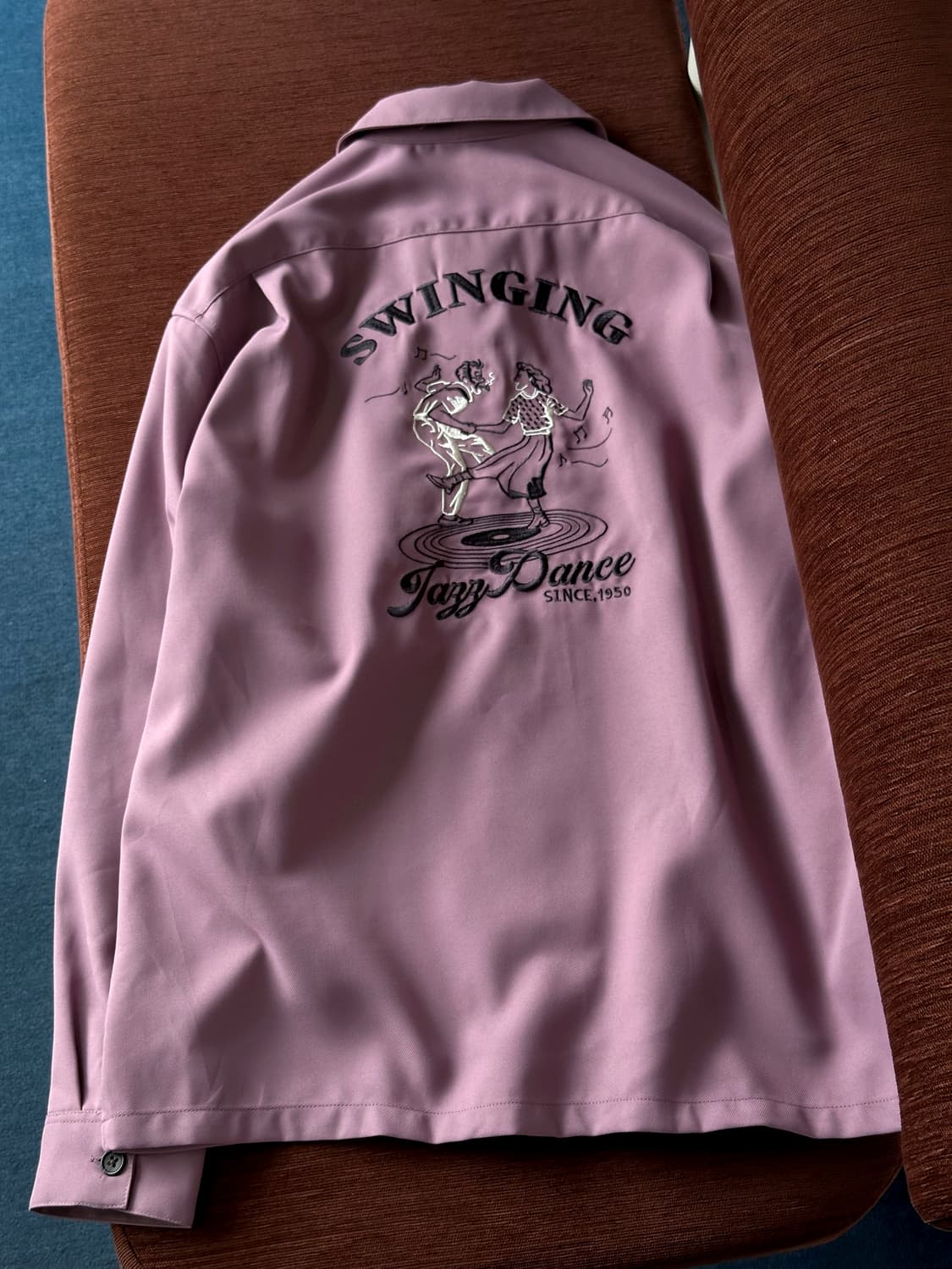 Poly twill fabric design stitch shirt 상품이미지8