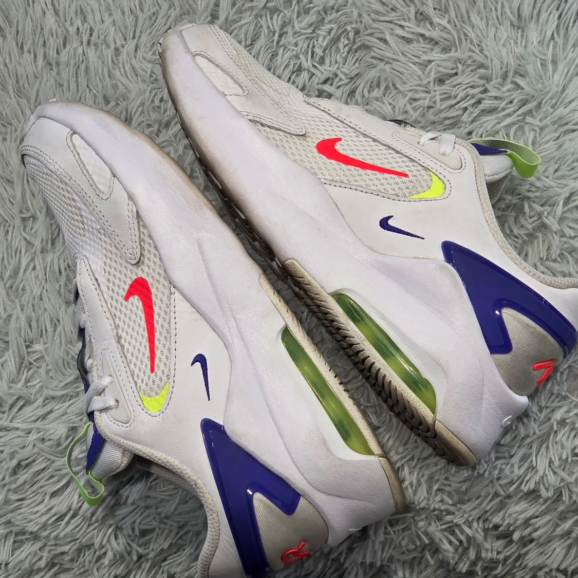 5q-16:나이키 에어맥스 CW1626103 화이트네온 (22.5cm) 상품이미지8